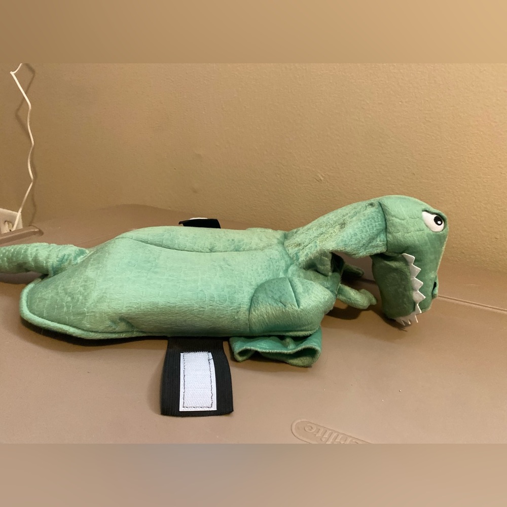 Size Small Dinosaur Dog Halloween Costume 10” back